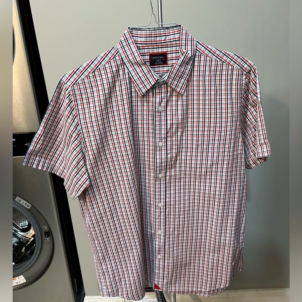 UNTUCKit XL Slim Fit Red plaid
